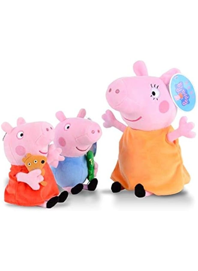 DURKU Peppa  Family Party Dolls - Set of 4 Plush Toys, 30\/40cm, Animal Stuffed Dolls - Image 2