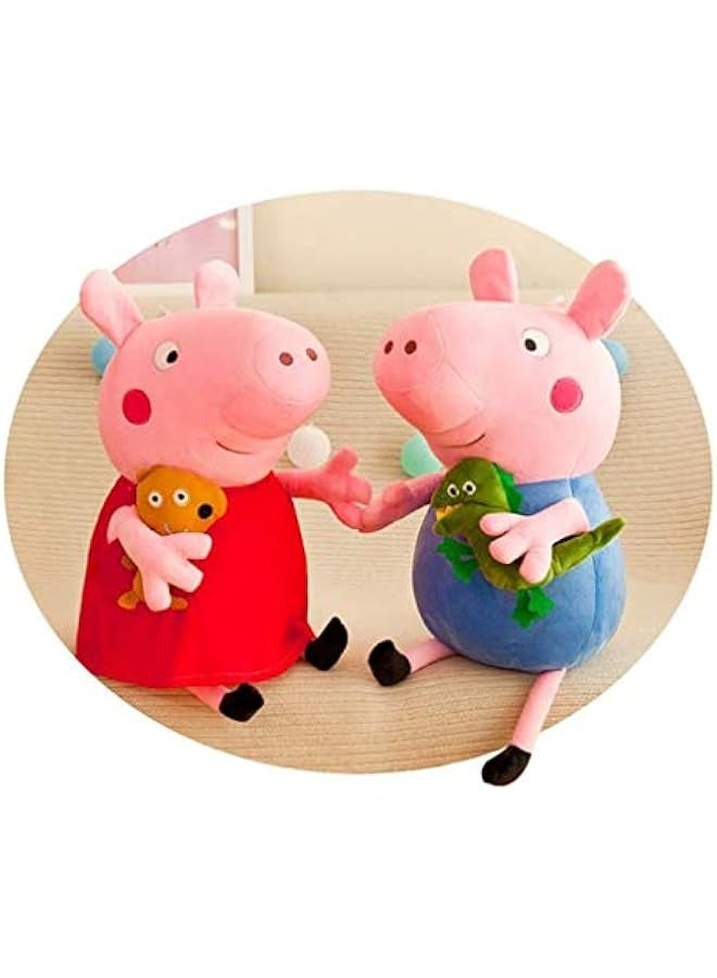 DURKU Peppa  Family Party Dolls - Set of 4 Plush Toys, 30\/40cm, Animal Stuffed Dolls - Image 4