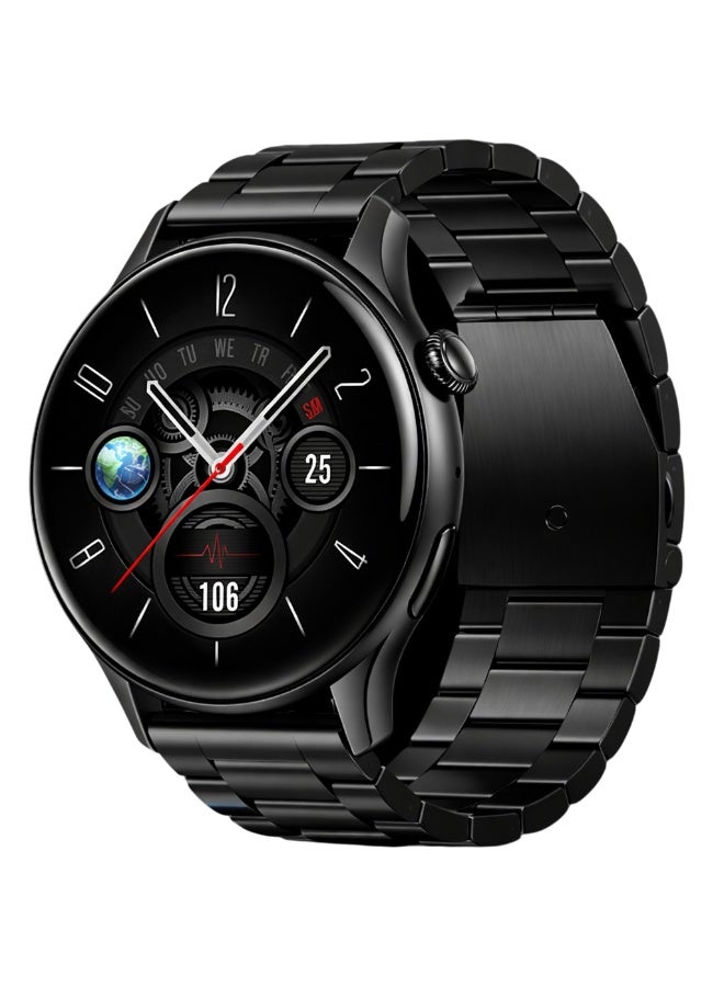 Oteeto Watch 4 Smart Watch with 1.43-Inch AMOLED Display, Bluetooth Calling, Health & Sleep Monitoring, Multiple Sports Modes, IP68 Water Resistance,  Days Battery Life - Black - Image 1