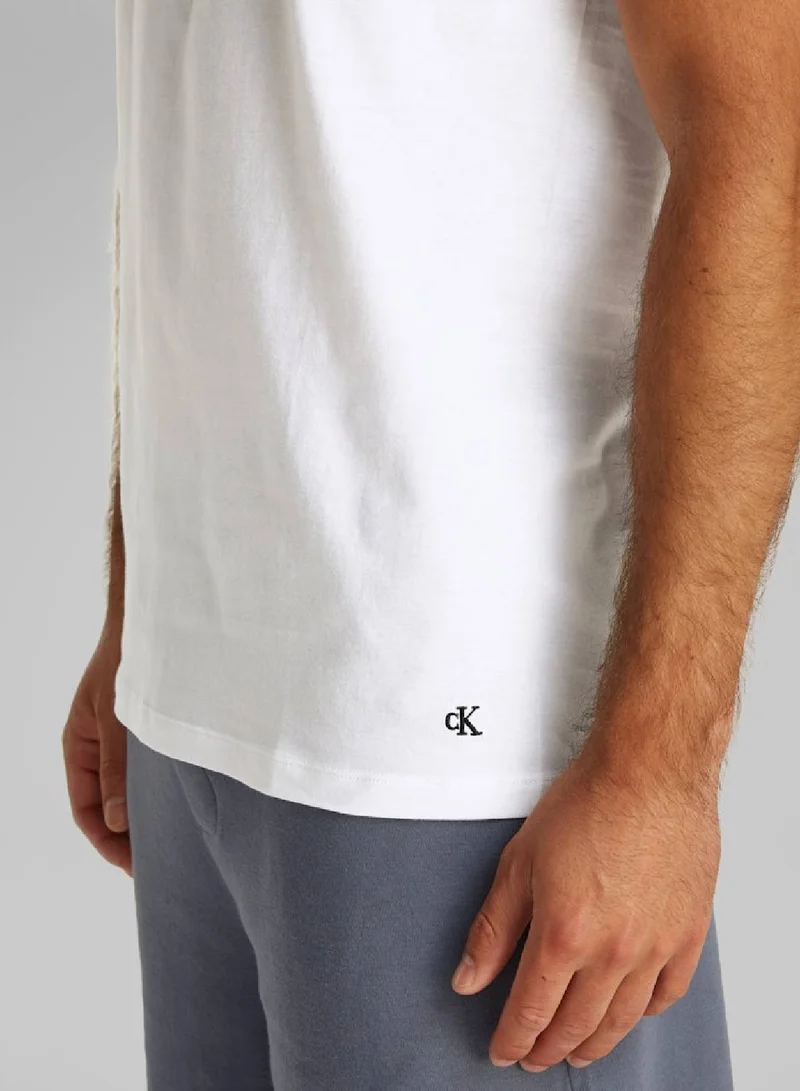 CALVIN KLEIN Cotton T-Shirts Short Sleeve Crew Neck - 3 Pack