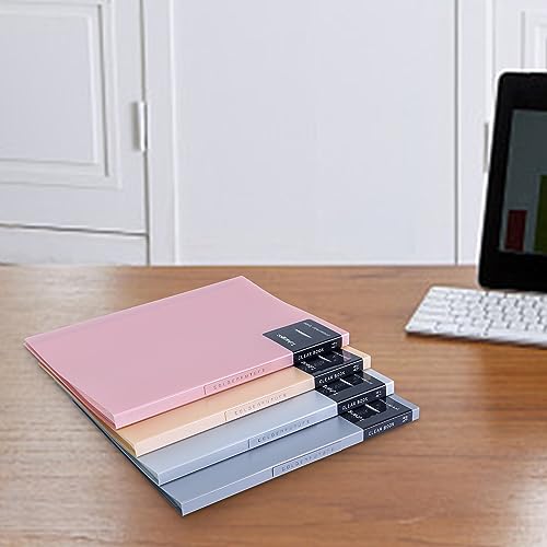 Tuhangcc Art Portfolio 8.5"x11",-Heavy DutyDisplay Book Folder with Clear Sheet Protectors,Displays40Pages, Presentation Book for Artwork, DocumentOrganizer (Pink, 1 Pack) - Image 5