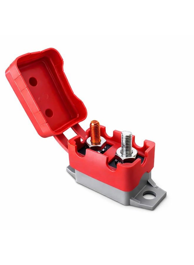 MGI SpeedWare Reset Circuit Breaker with Cover, 12vDC Automotive Surface Mount with Stud Terminals (40 AMP) - Image 1