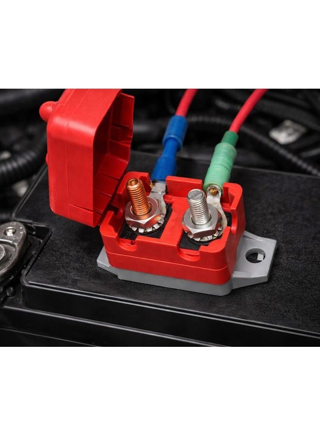 MGI SpeedWare Reset Circuit Breaker with Cover, 12vDC Automotive Surface Mount with Stud Terminals (40 AMP) - Image 5