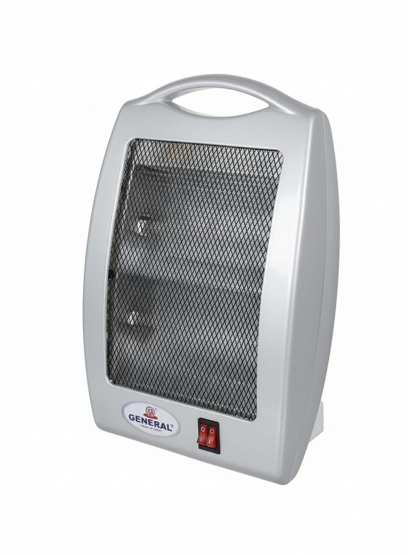 عام دفاية كهربائية جنرال، 2 شمعة، 800 وات، GE-H104/2 - سيلفر - Image 2