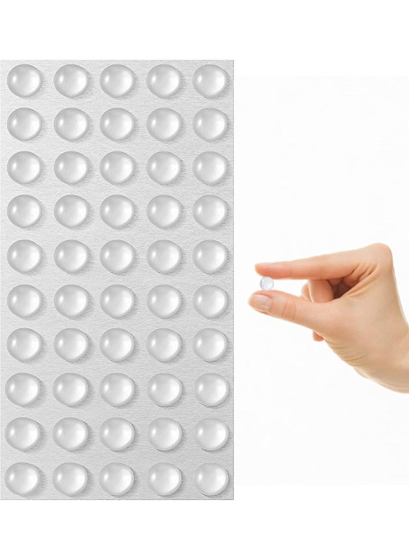 GKDARED GKDARED Round Self Adhesive Silicone Bumper Circular Dots Cabinet Safety Stoppers for Drawer with Mute Buffer Picture Frames Cutting Boards LaptopsColorTransparentSet50Pcs  - Image 1
