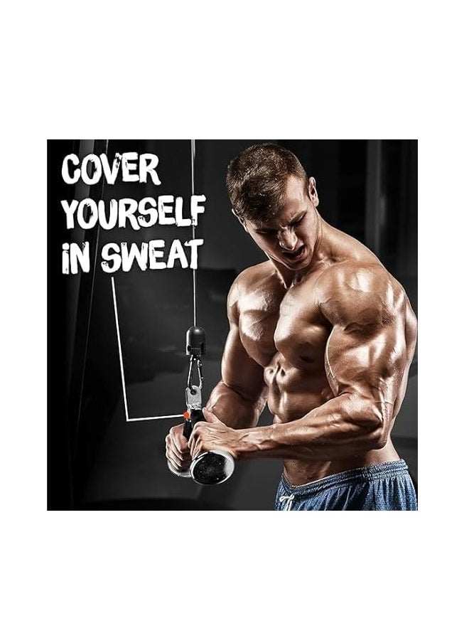Generic Pull Down Cable Attachment, Tricep Press Down Bar, V-Shaped Bar, Straight Rotating Bar for Strength Training  - Image 4