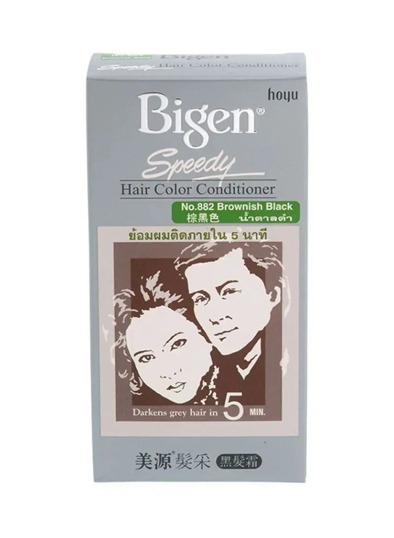 Bigen Speedy Hair Colour Conditioner, 882 Brownish Black 