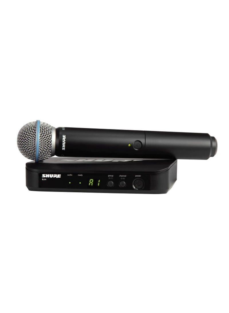 Shure Handheld Wireless Microphone System BLX24UK/B58X-K14 Black  - Image 1