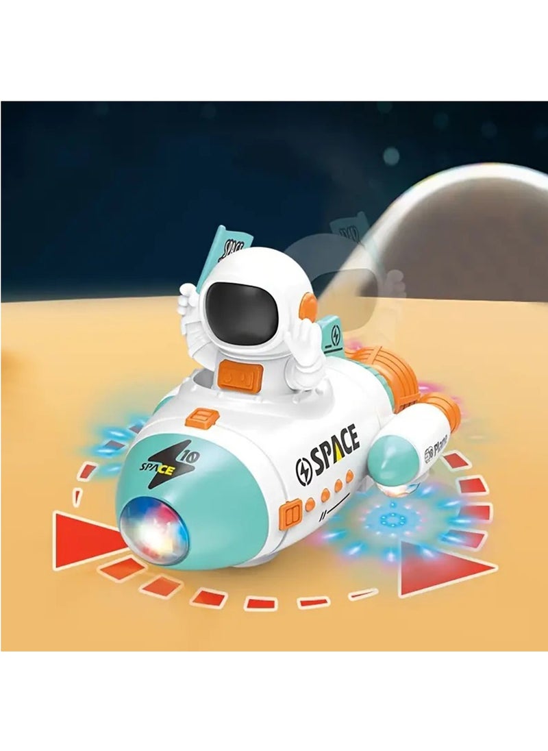Hihonor - Space Shuttle Rocket Ship Toys for Kids, Age 3 4 5 6 7 8 9 Years Old, 5-in-1 STEM Science Educational Aerospace Toys with Astronauts Figure, Projection Lamp, Space Toy Gift Birthday (Red) - Image 1