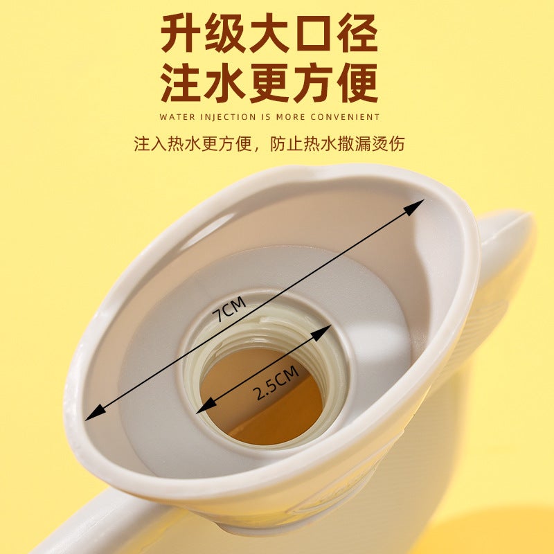 Winter New Water Injection Water Bag Thickened Compress Cartoon Hand Warmer Plush Set Cute Explosion-Proof Warm Water Bag - Image 4