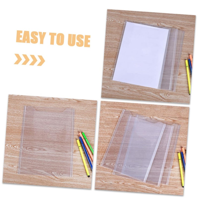 A4 Plastic File Folder Organizer 10 Pack Document Storage Bag With Closure For Office School - Image 4