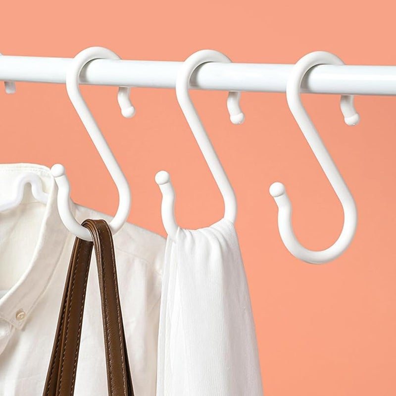 Medium Adhesive S Hooks For Wall Without Drilling Kitchen Bathroom Shelves Storage Organization - Image 5