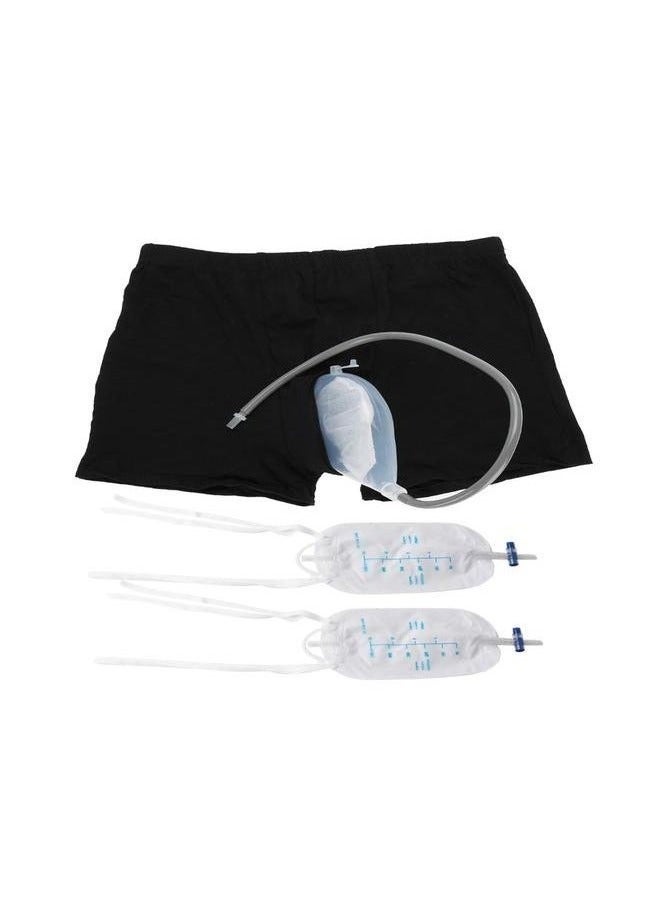 Bukela Premium Hygienic Care Pants for Men with Urinary Catheter Needs - Leak-Proof Design with Detachable 500ml Medical-Grade Urine Bag, Ideal for Bedridden Patients & Mobility Challenges - Image 1