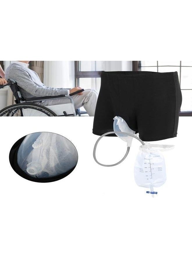 Bukela Premium Hygienic Care Pants for Men with Urinary Catheter Needs - Leak-Proof Design with Detachable 500ml Medical-Grade Urine Bag, Ideal for Bedridden Patients & Mobility Challenges - Image 4