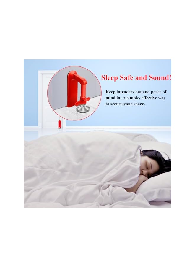 PROMASS Door Stoppers Security - Portable Door Lock for Travel Anti Theft Door Blocker, Hotel Room Apartment Safety - No Drill Garage Door Brace Devices for Women, Children - Sleep with Peace of Mind - Image 2