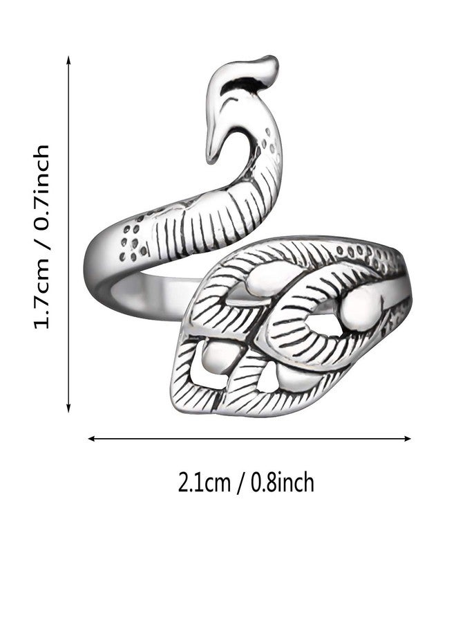 MIKIMIQI 3 Pack Adjustable Knitting Loop Crochet Loops Yarn Guide Finger Holder Ring Knitting Accessories Peacock Open Finger Ring Adjustable Braided Ring for Faster Knitting - Image 2