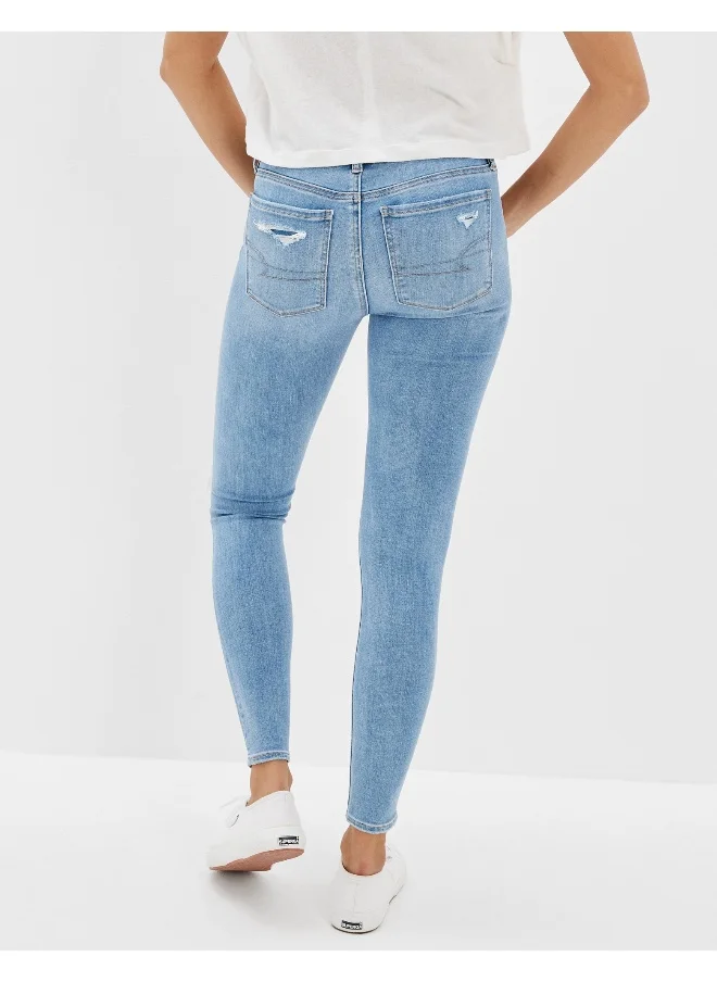 امريكان ايجل AE Ne(x)t Level Ripped Low-Rise Jegging