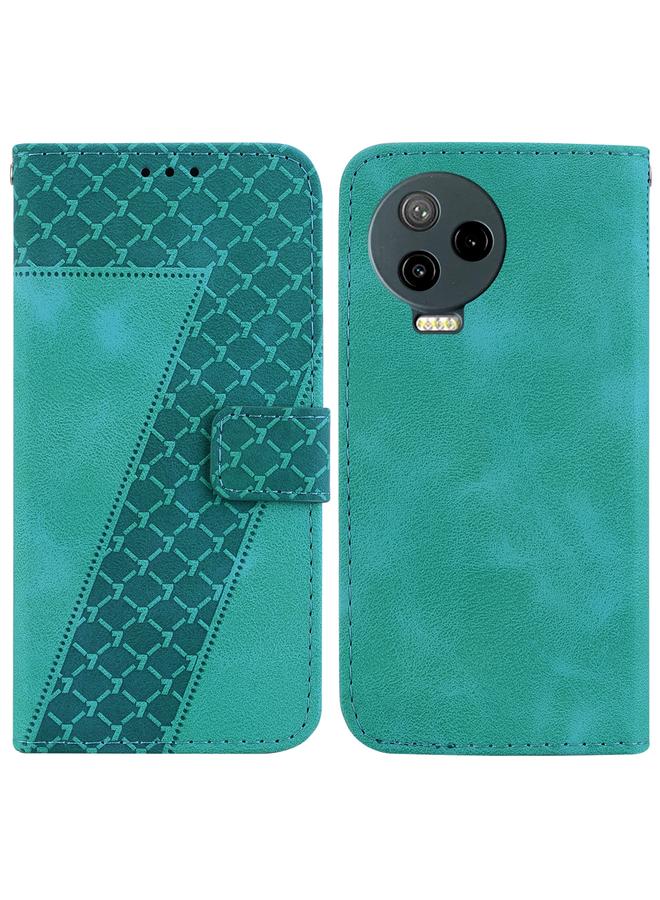 اس-توب جراب لهاتف Infinix Note 12 Pro 4G/Note 12 2023 جراب هاتف جلدي منقوش على شكل سبعة - Image 1