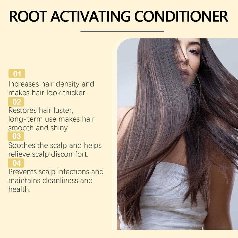 Nourishing hair conditioner nourishes and softens the ends of the hair, making it smooth and silky black - Image 3