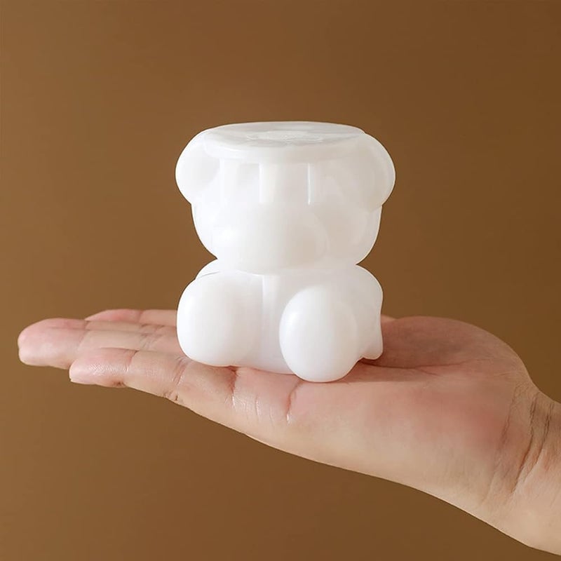 IBAMA 3D Cute Bear Ice Cube Mold, Silicone Animal Mold Ice Cube for DIY Iced Coffee Milk Tea Beverage Drink Decoration Reusable and BPA Free-Set of 2 - Image 4