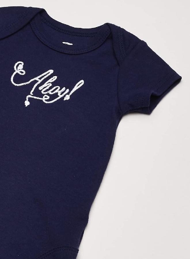 hudson baby Hudson Baby Unisex Baby Cotton Bodysuits Sailboat, 3-6 Months  - Image 2
