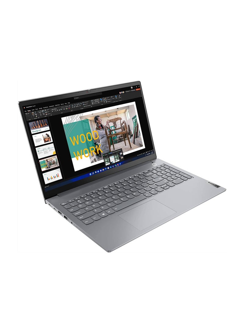 لينوفو كمبيوتر محمول ThinkBook الجيل الرابع 15 بشاشة مقاس 15.6 بوصة ومعالج Core i7-1255U وذاكرة وصول عشوائي سعة 16 جيجابايت ومحرك أقراص SSD سعة 1 تيرابايت وبطاقة رسومات Intel Iris Xe ونظام تشغيل Windows 11 Pro - Image 3