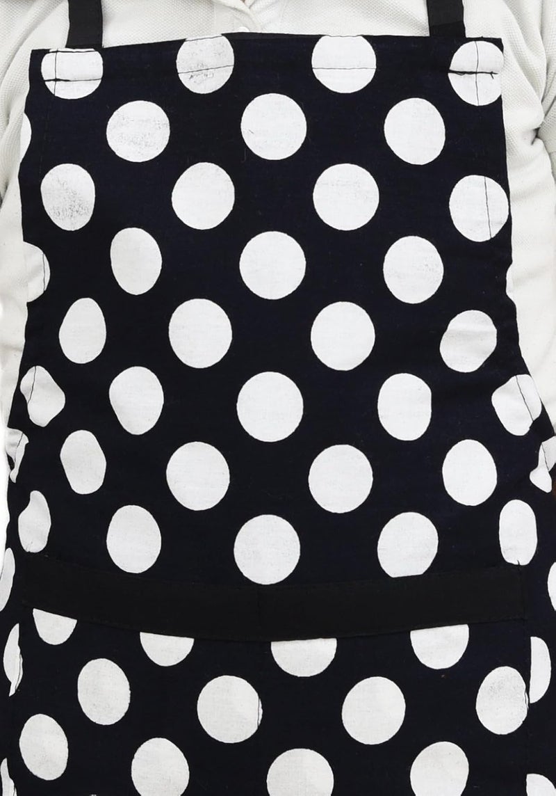 Switchon Waterproof cotton Multi Purpose Cooking Polka dots Apron for kids pack of 2 Ideal for kids of age 6 to 12 years - Image 4