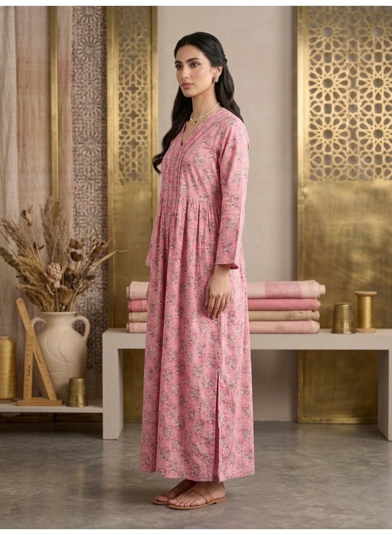 Alaya Stylish Printed Cotton Jalabiya -AL4046 - Image 4