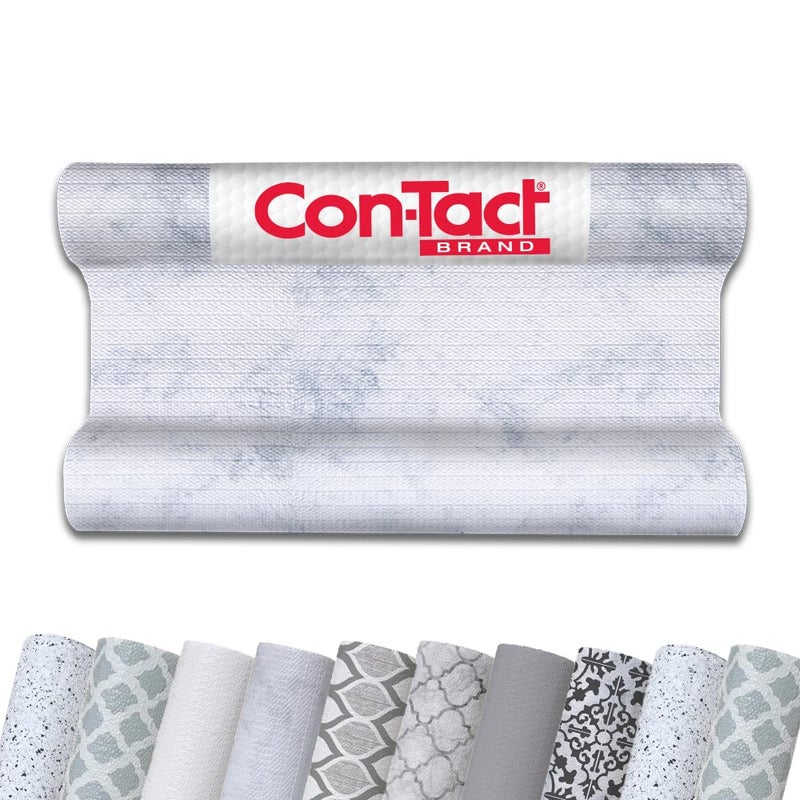ConTact Brand Grip Prints NonAdhesive NonSlip Counter Top DrawerShelf Liner 12 x 20 Carrara Marble
