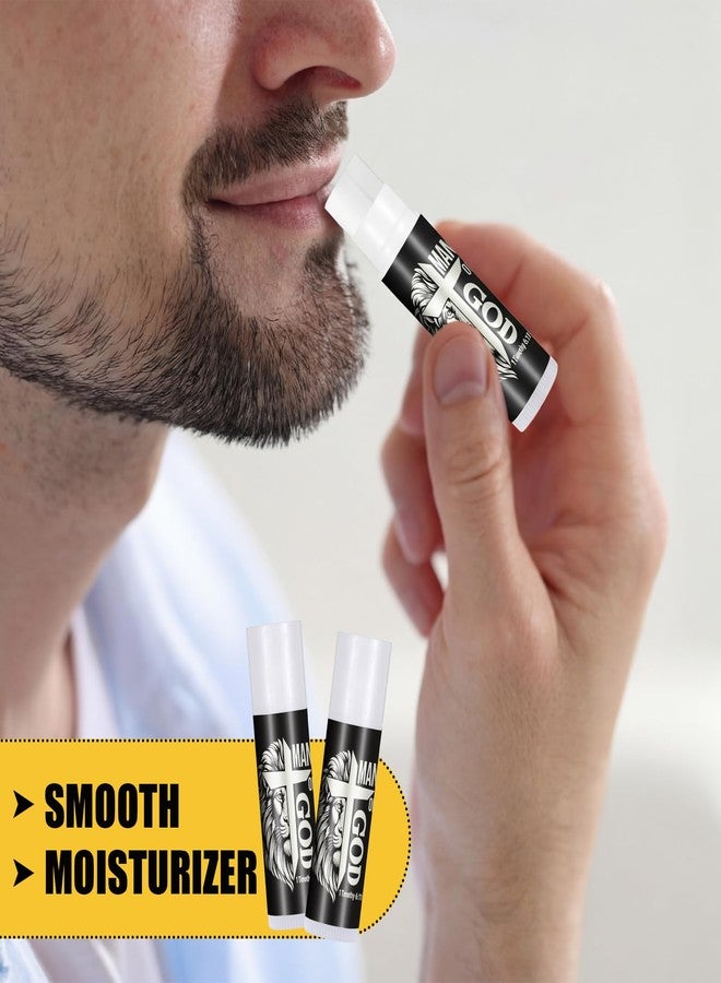 Leelosp 24 Set Church Gift Bulk Man of God Lip Balm Bulk Black Religious Bible Verse Gifts for Christian Appreciation Gift for Men Pastor Coworker Team Church Party Favors - Image 3