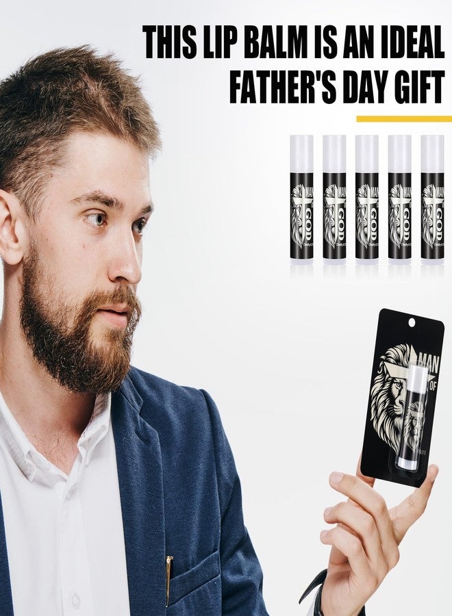 Leelosp 24 Set Church Gift Bulk Man of God Lip Balm Bulk Black Religious Bible Verse Gifts for Christian Appreciation Gift for Men Pastor Coworker Team Church Party Favors - Image 4