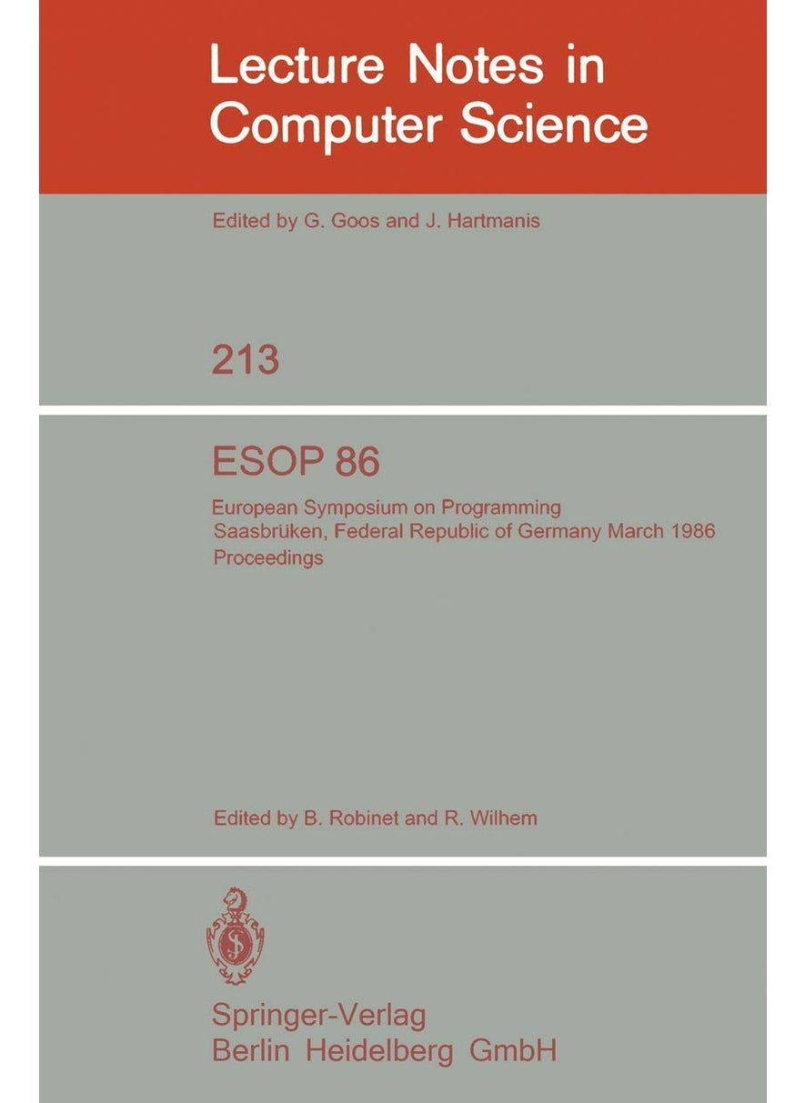 ESOP 86: European Symposium on Programming, Saarbrücken, Federal Republic of Germany, March 17-19, 1986. Proceedings 