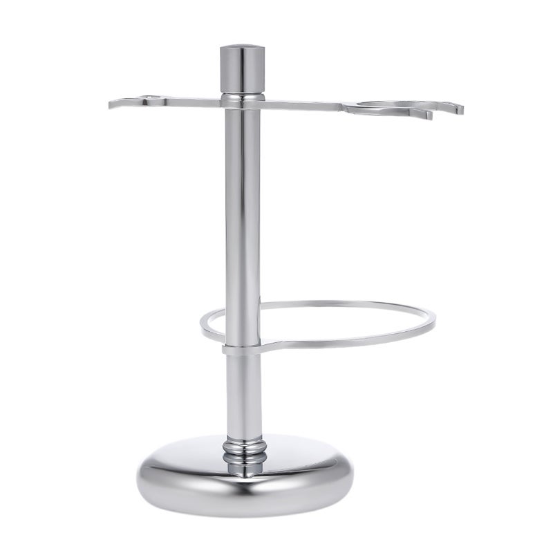 2 In 1 Stainless Steel Shaving Holder - Rustproof Space-Saving Design Shaving Kit for Men's Bathroom Organization & Home Barber Use - Image 1