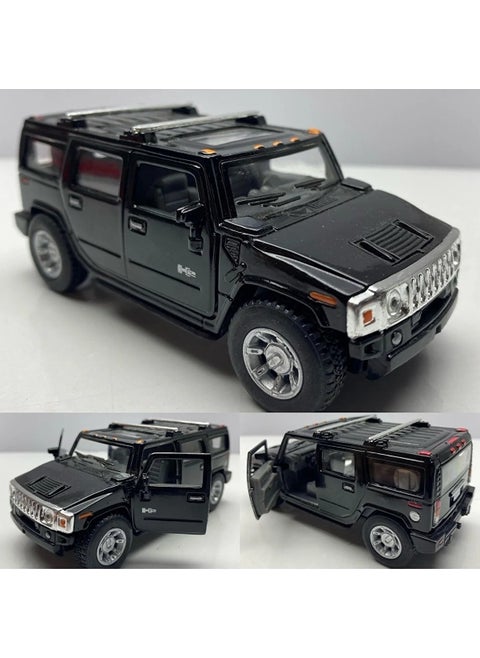 All-in-one Hummer H2 Suv Diecast,licensed Metal Pull and Drop Model Car