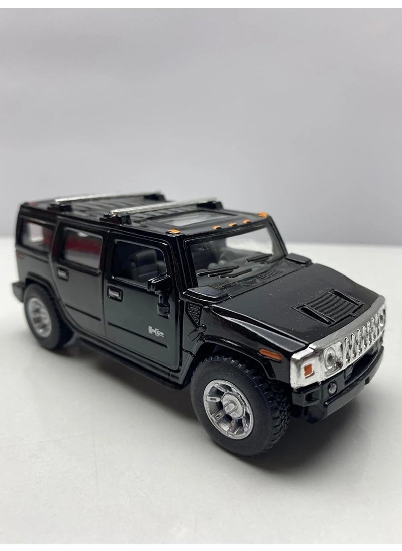 Hepsilazım - All-in-one Hummer H2 Suv Diecast,licensed Metal Pull and Drop Model Car - Image 1
