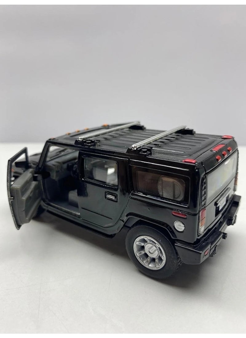 Hepsilazım - All-in-one Hummer H2 Suv Diecast,licensed Metal Pull and Drop Model Car - Image 1