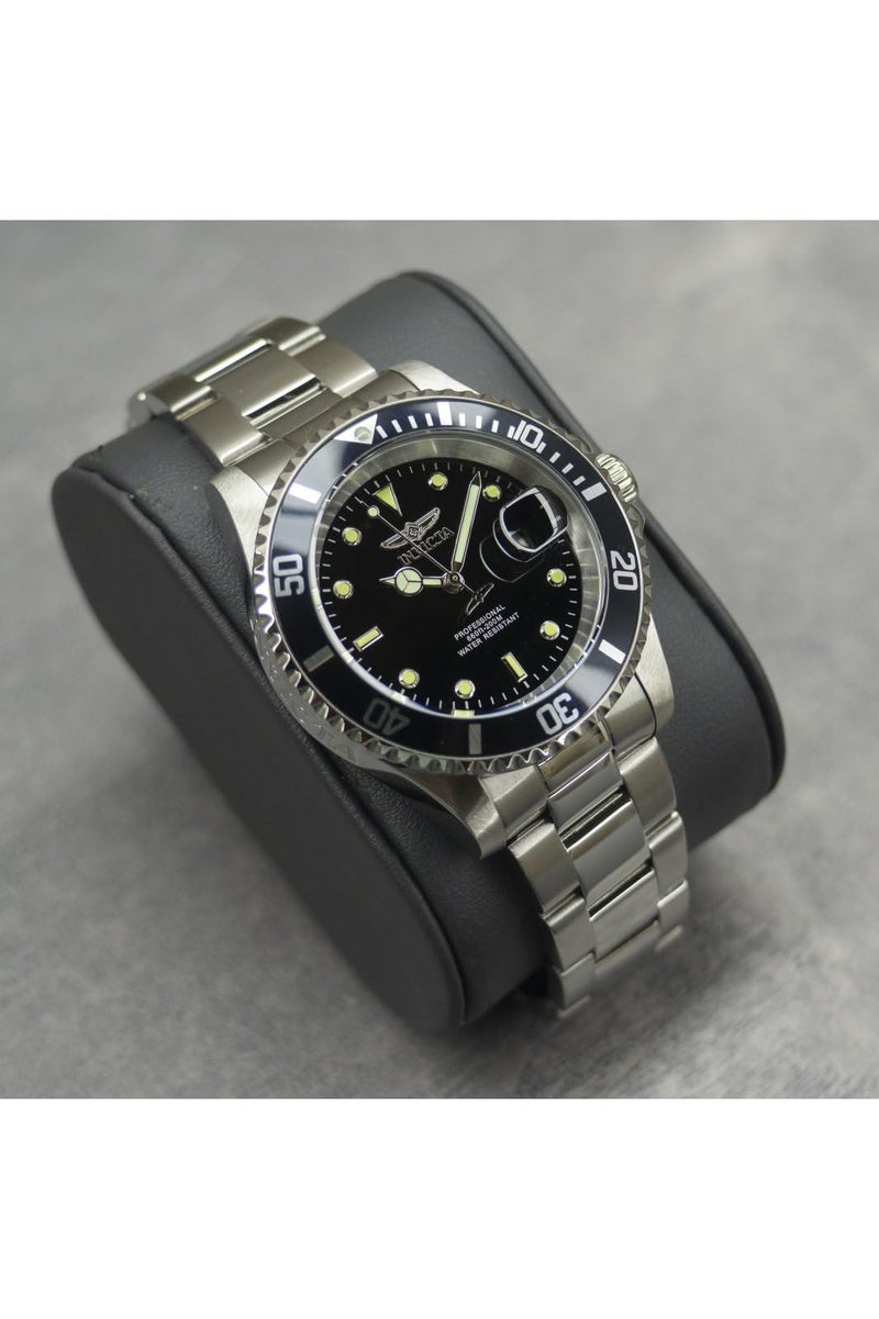 Invicta ساعة كواتز للغوص للرجال من إنفيكتا مع حزام من الفولاذ المقاوم للصدأ، فضي، 20 (الموديل: 26970) - Image 3