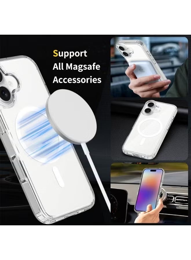 آيفون 17 المغناطيسي الشفاف الحالة- رقيقة الصدمة واضحة الغطاء مع قوية MagSafe التوافق، مكافحة الأصفر، مقاومة للخدش، خفيفة الوزن تصميم واقي - Image 3