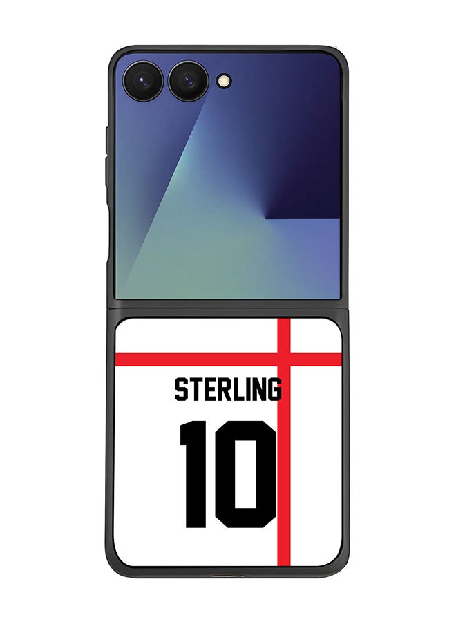 Stylizedd For Samsung Galaxy Z Flip7 Case,Slim fit Camera Protection, Shockproof Thin Phone cover  - Football - England,  Sterling