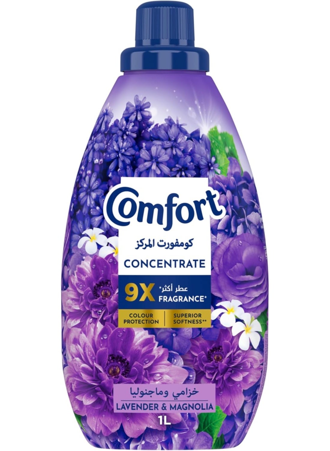 Comfort Concentrate Fabric Softener Lavender & Magnolia 9X Fragrance 1L