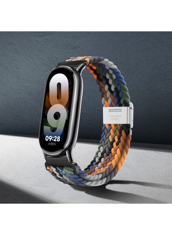 Watchbond Nylon Woven Strap Compatible With Xiaomi Band 10, Band 9/8 Nfc Version, Smart Sports Band 8 Replacement Buckle Elastic Watch Band, Fashionable Bracelet Accessory - Image 2