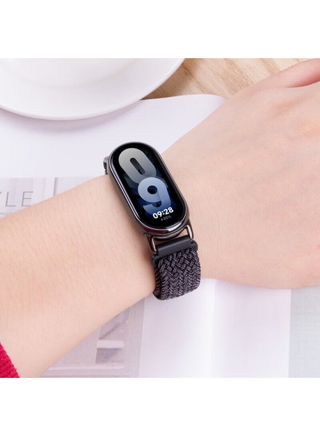 Watchbond Nylon Woven Strap Compatible With Xiaomi Band 10, Band 9/8 Nfc Version, Smart Sports Band 8 Replacement Buckle Elastic Watch Band, Fashionable Bracelet Accessory - Image 3