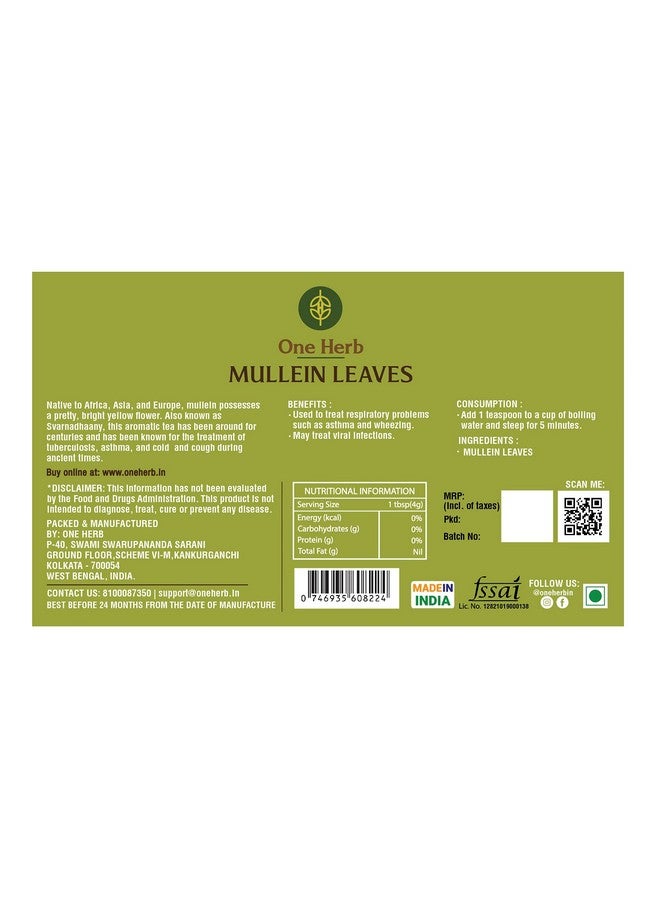 The Indian Chai - Combo, Lungs Cleanse & Detox Tea 50g and Mullein Tea 40g, Anti Smoking Herbal Tea, Herbal Support for Healthy Respiratory, Bronchial & Immune Function - Image 4