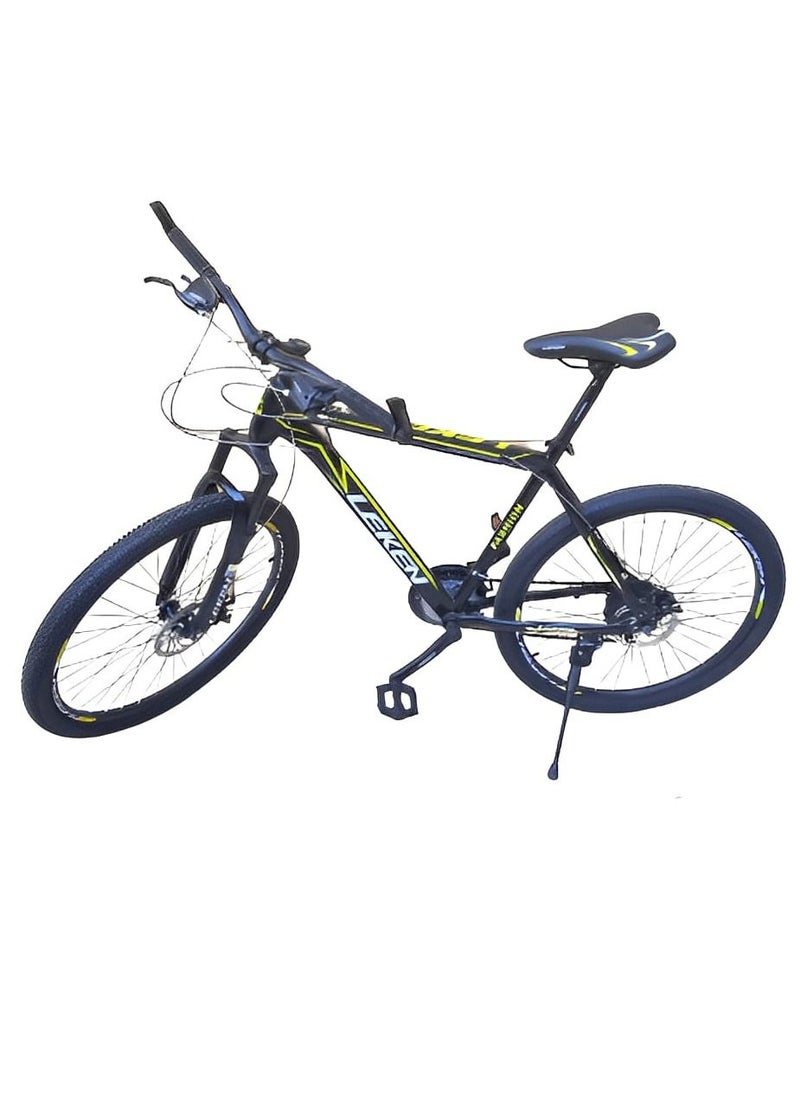 LEKEN "LEKEN 26 Super Bike - The Ultimate Aluminum Mountain Bike in Yellow" 