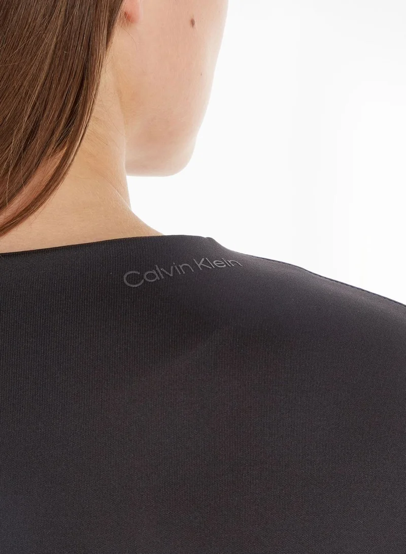 CALVIN KLEIN Round Neck Knitted Bodycon Dress