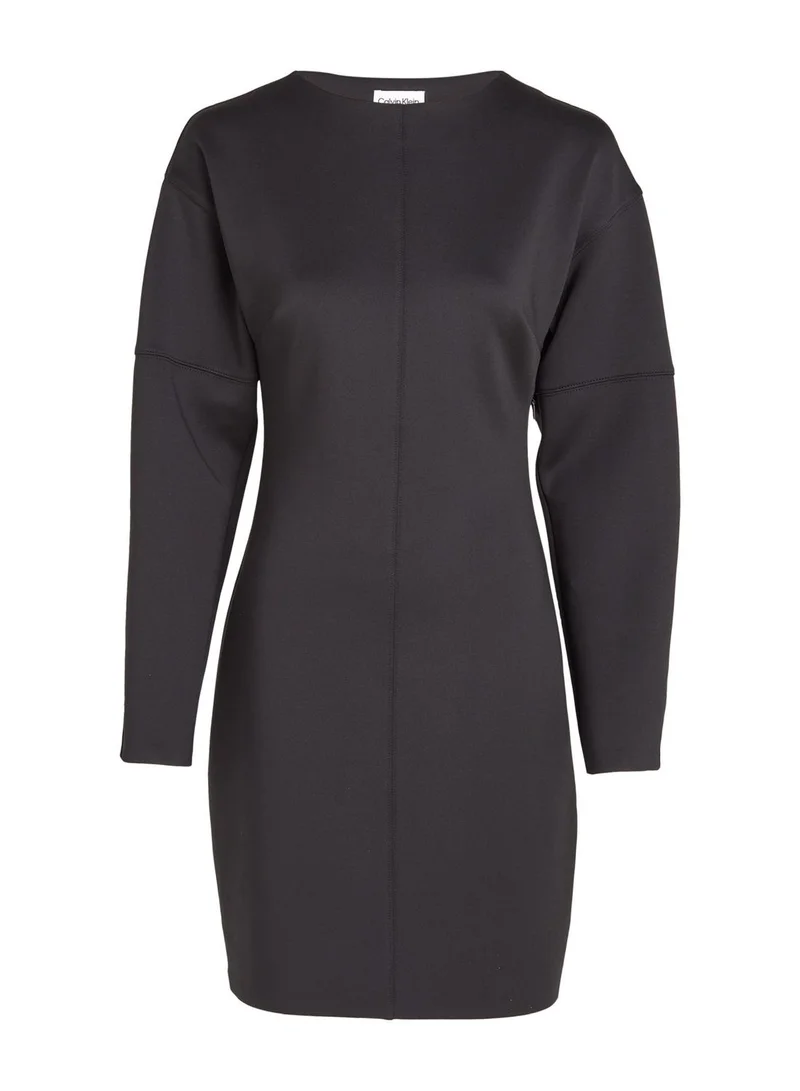 CALVIN KLEIN Round Neck Knitted Bodycon Dress