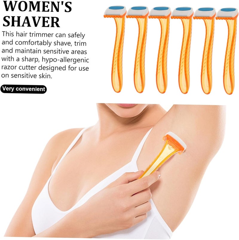 6pcs Women Hair Razor for Underarm and Bikini Area Intimate Hair Trimmer and Shaver Travel-Friendly Design for Easy Use - Image 5