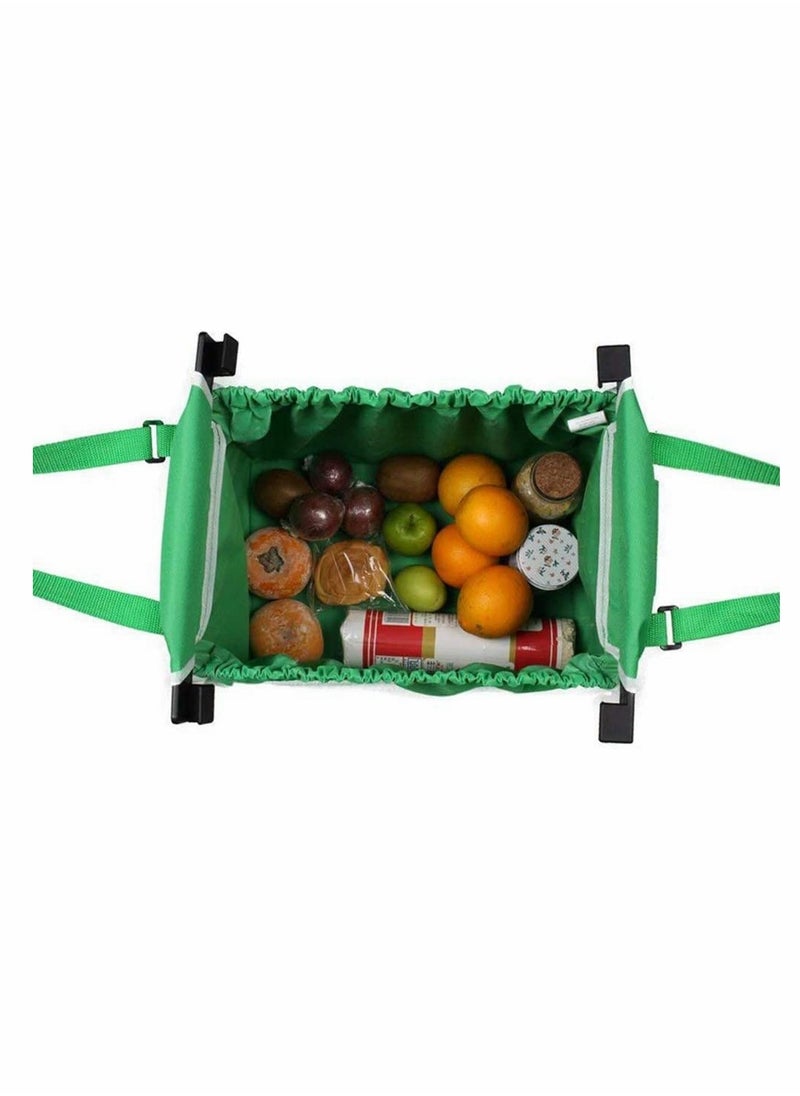 Generic - Reusable Shopping Bag, 2 Pcs Foldable Grocery Shopping Tote Bags with Handles - Image 1