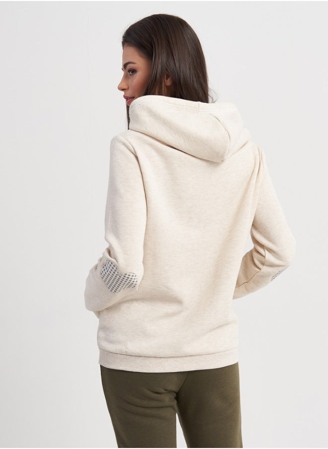 HaILYS - Hailys Women's Sweatshirt , Beige - Image 1