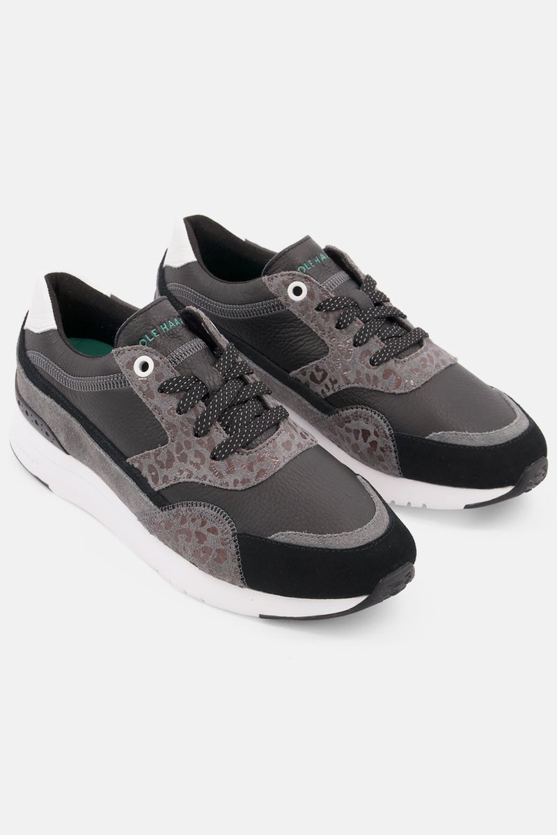 COLE HAAN Women Lace Up Casual Shoes, Grey - Image 1